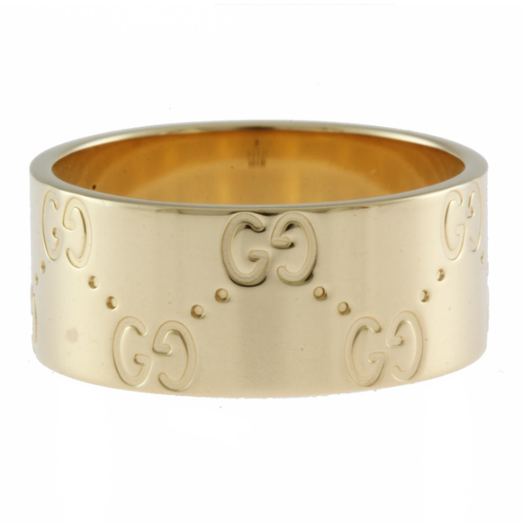 Gucci Icon Wide Ring No. 19 18k Unisex Gold - Picture 3 of 7